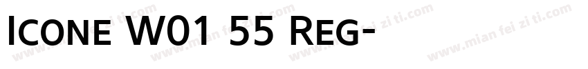 Icone W01 55 Reg字体转换